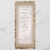 Tuin Blooms Bruiloft Flat Programma Programmakaart (Voorkant)