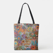 Tuin Blooms Canvas tas (Achterkant)