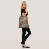 Tuin Blooms Canvas tas (Op model)
