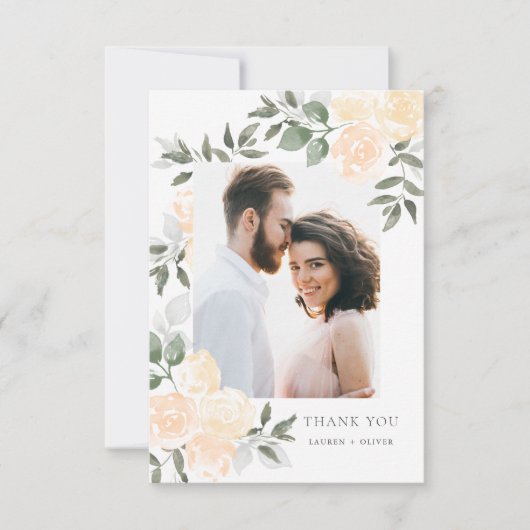 Tuin Blooms Dank je wel kaart (Voorkant)