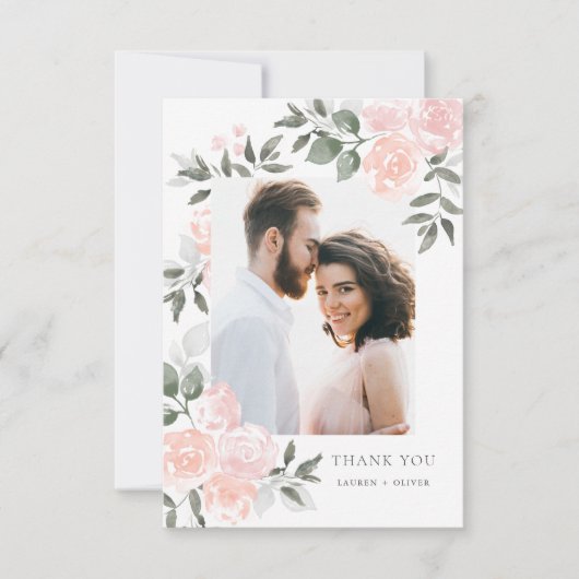 Tuin Blooms Dank je wel kaart (Voorkant)