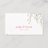 Tuin Blooms Flat Place Card Plaatskaartje (Achterkant)