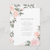 Tuin Blooms Receptie Insert Kaart (Voorkant / Achterkant)