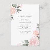 Tuin Blooms Receptie Insert Kaart (Voorkant)