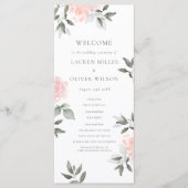 Tuin Blooms Wedding Programma Programmakaart (Voorkant)