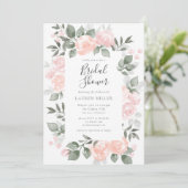 Tuin BloomsBruids Douche Uitnodiging (Staand voorkant)