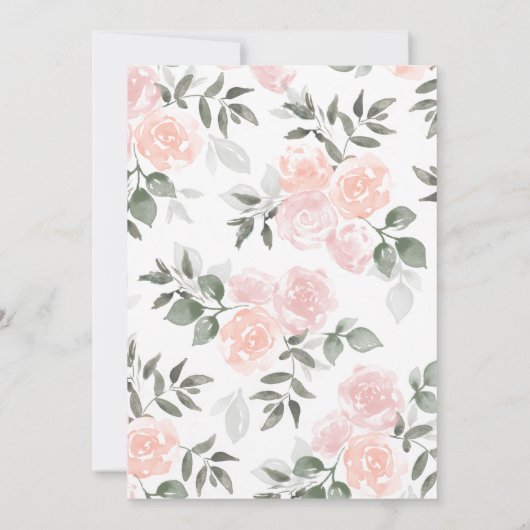 Tuin BloomsBruids Douche Uitnodiging (Achterkant)