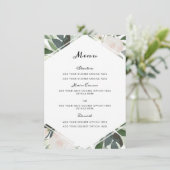 Tuin Blush Menu Kaart (Staand voorkant)