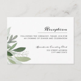 Tuin Blush Receptie Kaart