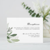 Tuin Blush Receptie Kaart (Staand voorkant)