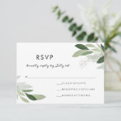 Tuin Blush RSVP Kaartje (Staand voorkant)