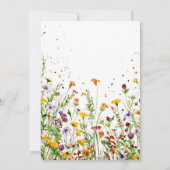 Tuin Boho Wilde Bloemen 40e verjaardag Kaart (Achterkant)