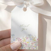 Tuin Boho Wilde Bloemen Bruids douche Cadeaulabel