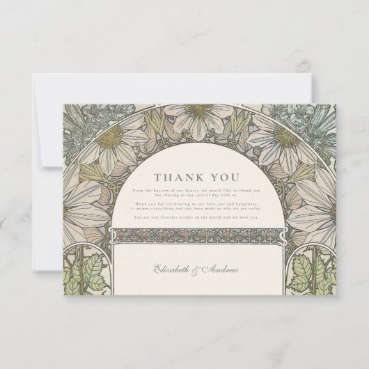  Tuin Boog bruiloft Bedankkaart (Voorkant)
