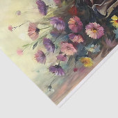  Tuin Boot & Wildflowers Decoupage Tissuepapier (Detail)