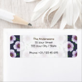 Tuin Bord Blauw Geranium Bloem op elke kleur Etiket (Insitu)