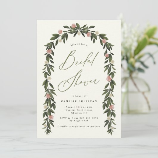 Tuin Botanisch Vrijgezellenfeest Feestuitnodiging Kaart (Staand voorkant)