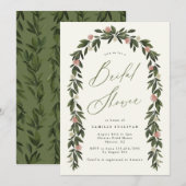 Tuin Botanisch Vrijgezellenfeest Feestuitnodiging Kaart (Voorkant / Achterkant)
