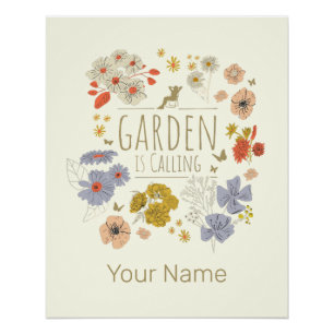 Tuin Botanische Bloemen voor Tuinieren Mam en Pap Perfect Poster