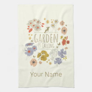 Tuin Botanische Bloemen voor Tuinieren Mam en Pap Theedoek