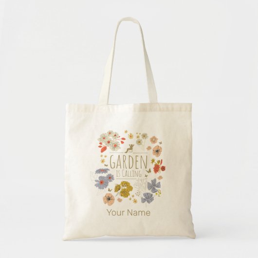 Tuin Botanische Bloemen voor Tuinieren Mam en Pap Tote Bag (Voorkant)