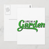 tuin briefkaart (Voorkant / Achterkant)