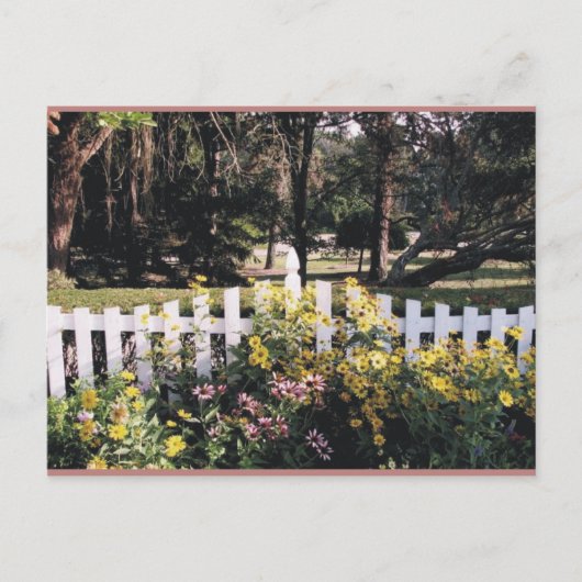 tuin briefkaart (Voorkant)