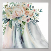 tuin, bruids cascading boeket 2, poster (Voorkant)