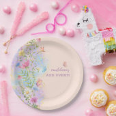 Tuin bruidsfeest Whimsical Wildflowers bloemstukke Papieren Bordje (Feest)
