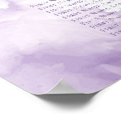 Tuin Bruiloft 20 Tafel Bruiloft Zitkaarten Poster (Hoek)