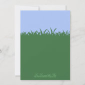 Tuin bruiloft, 5x7 bruiloft kaart (Achterkant)