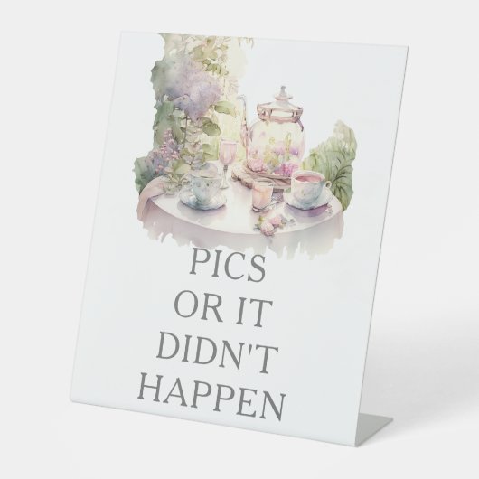 Tuin Bruiloft Beschikbare Camera Ideeën Reclamebord Met Voetstuk (Voorkant)