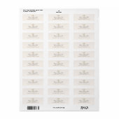 Tuin Bruiloft Ethische Retouradreslabel Etiket (Full Sheet)