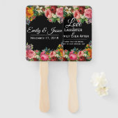  Tuin bruiloft gunst fans Handwaaier (Voorkant en achterkant)