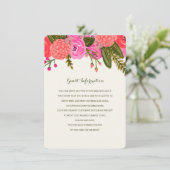  tuin bruiloft invoegen informatiekaartje (Staand voorkant)