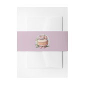 Tuin bruiloft Macarons Uitnodigingen Wikkel (Voorkant Voorbeeld)