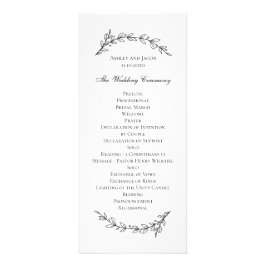 Tuin bruiloft programma. Zwart-wit botanisch Reclamekaart