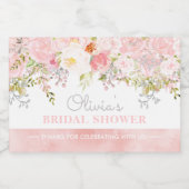 Tuin Bruiloft Thee Feestje Mini Sparkling Wijnetiket (Enkel label)