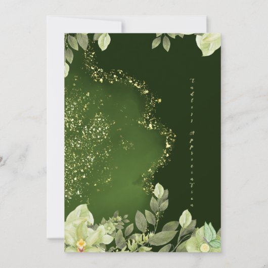 Tuin bruiloft uitnodiging (Achterkant)