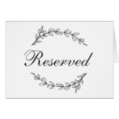 Tuin bruiloft. Zwart-wit botanisch gereserveerd (Voorkant Horizontaal)