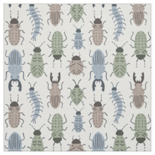 Tuin Bugs Kever Insect Dier Jongens Blauw Kinderen Stof