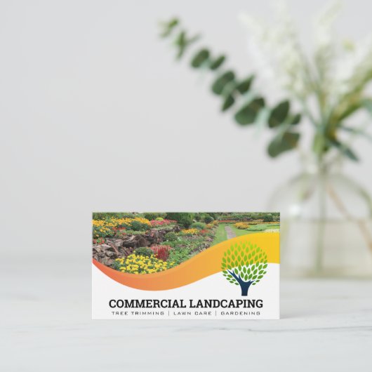 Tuin Buiten | Boom Logo | Landschapsarchitectuur Visitekaartje (Staand voorkant)