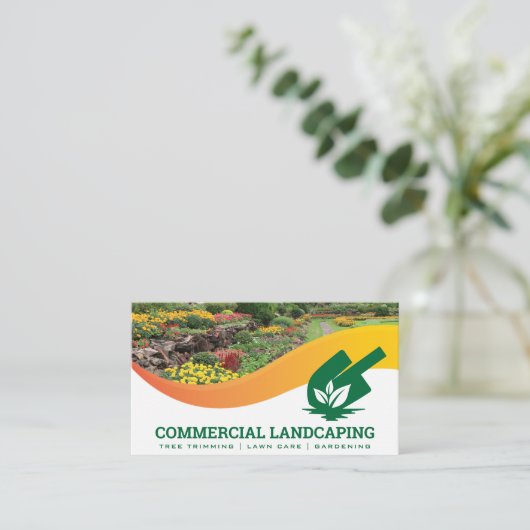 Tuin Buiten | Schep Blad Logo Visitekaartje (Staand voorkant)