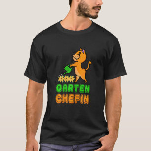 Tuin Chef Kat Kitten Miauw Hobby Tuinier Tuinieren T-shirt