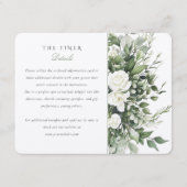 Tuin Chique Bruiloft Informatie Behuizing Kaart (Voorkant)