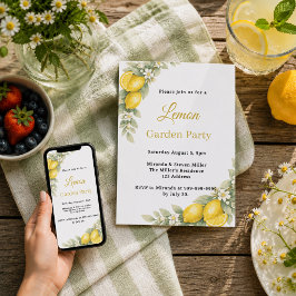 Tuin citroen citrus Zomer Feest Kaart