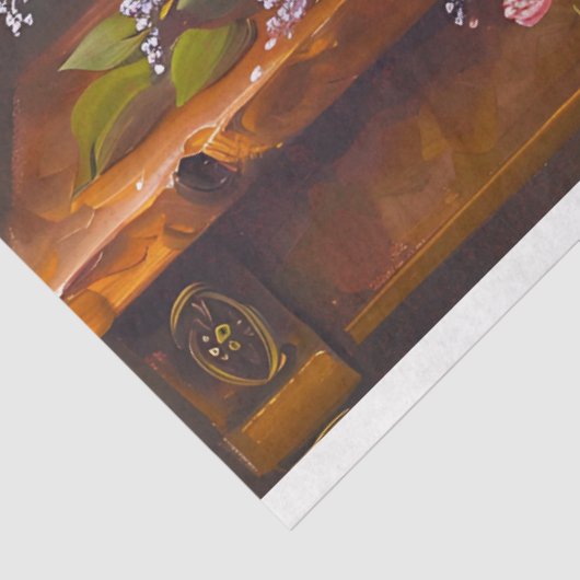 Tuin Classic Roos & Lila Decoupage Tissuepapier (Detail)