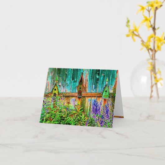 Tuin Condos Notecard Kaart (Gele Bloem)