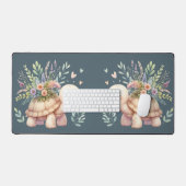 Tuin Cottage Schildpad Waterverf Bureaumat (Keyboard & Muis)