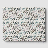 Tuin Crest Eggshell Monogram bruiloft Gastenboek (Achterkant)